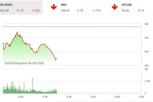 Phiên sáng 20/7: Chốt lời gia tăng, thị trường quay đầu giảm sâu
