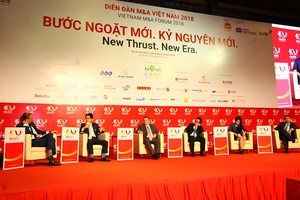 Các diễn giả trao đổi ở phiên thảo luận 2 tại Diễn đàn M&A 2018