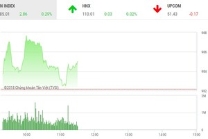 Phiên sáng 23/8: Dòng tiền thận trọng