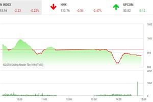 Phiên chiều 10/10: Lực cầu bắt đáy giúp VN-Index thoát phiên giảm sâu