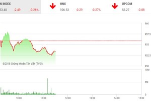 Phiên sáng 11/12: Dầu khí, ngân hàng đuối sức, VN-Index chưa thể trở lại