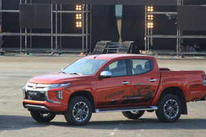Mitsubishi Triton 2019 trong lần ra mắt chiều 18/1 tại TP HCM.