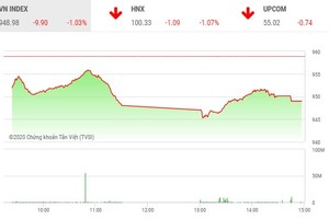 Phiên chiều 8/1: Nhiều cổ phiếu “nằm sàn”