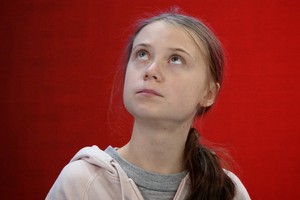 Thunberg tại Diễn đàn Kinh tế Thế giới ở Davos, Thụy Sĩ hôm 21/1. Ảnh: AFP.