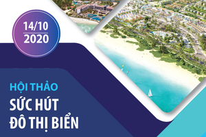 Báo Đầu tư tổ chức Hội thảo "Sức hút đô thị biển/Coastal Appeal” 