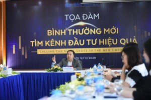 Ông Lê Trọng Minh, Tổng Biên tập Báo Đầu tư điều hành buổi Tọa đàm. Ảnh: Dũng Minh.