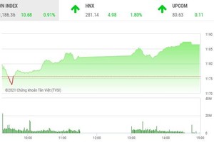 Giao dịch chứng khoán phiên chiều 30/3: STB bùng nổ, khớp gần 100 triệu cổ phiếu, VN-Index tăng gần 11 điểm