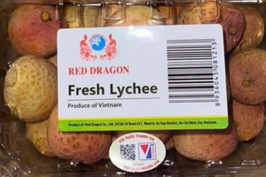 Vải thiều Việt Nam bán 120.000 đồng/kg tại Singapore