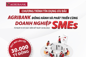 Agribank tiếp tục dành 30.000 tỷ đồng để đồng hành và phát triển cùng doanh nghiệp SMEs