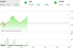 Phiên giao dịch chứng khoán sáng 1/9: Dòng tiền bắt đáy VHM giữ sắc xanh cho VN-Index