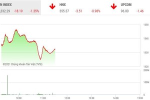 Giao dịch chứng khoán phiên sáng 21/9: VN-Index giảm mạnh ngày Rằm