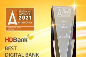 Đẩy mạnh chuyển đổi số, HDBank đạt giải thưởng Ngân hàng số tốt nhất Việt Nam 2021