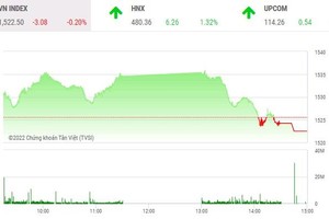 Giao dịch chứng khoán chiều 5/1: Bluechip bị chốt lời, cổ phiếu vừa và nhỏ vẫn nóng 