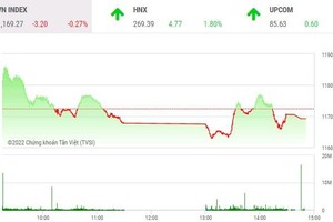Giao dịch chứng khoán phiên chiều 22/6: Tài chính nổi sóng, dầu khí “trói chân” thị trường 