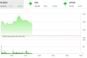 Giao dịch chứng khoán phiên sáng 28/2: Tiết cung giá thấp, VN-Index hồi trở lại sau 5 phiên giảm liên tiếp 