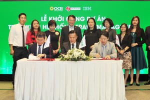 Đại diện OCB, IBM và Seatech tiến hành ký kết hợp tác triển khai hệ thống Fraud Management