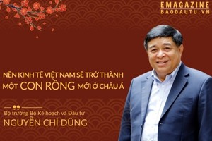 Bộ trưởng Bộ Kế hoạch và Đầu tư Nguyễn Chí Dũng: Nền kinh tế Việt Nam sẽ trở thành một con rồng mới ở châu Á