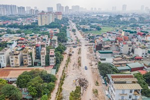 Dự án đầu tư xây dựng đường 2,5 chậm tiến độ nhiều năm qua.