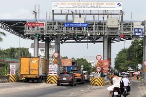 Trạm thu phí T1 thuộc Dự án BOT Quốc lộ 91.