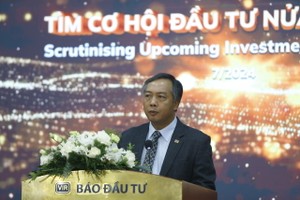 Ông Lê Trọng Minh_Tổng Biên Tập Báo Đầu tư phát biểu khai mạc hội thảo