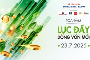 Tọa đàm “Lực đẩy dòng vốn mới” do Báo Tài chính- Đầu tư tổ chức diễn ra vào 8h30 ngày 23/7 tại 47 Quán Thánh, Ba Đình, Hà Nội.