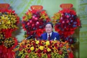 Chủ tịch Quốc hội Trần Thanh Mẫn nhấn mạnh, Đại hội đại biểu Đảng bộ tỉnh Khánh Hòa lần thứ I, nhiệm kỳ 2025-2030 là sự kiện chính trị có ý nghĩa trọng đại, là ngày hội đoàn kết, thể hiện niềm tin và khát vọng, mở ra thời kỳ phát triển mới cho Đảng bộ, chính quyền và nhân dân tỉnh Khánh Hòa, khẳng định vị thế mới trong tiến trình đổi mới, phát triển cùng đất nước. Ảnh: T.X