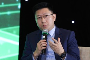 Ông Nguyễn Duy Linh, Tổng giám đốc Công ty cổ phần Chứng khoán Sài Gòn - Hà Nội (SHS). Ảnh: Dũng Minh
