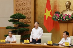 Phó Thủ tướng Thường trực yêu cầu tăng cường bảo vệ chính trị nội bộ, bảo vệ bí mật nhà nước, siết chặt kỷ luật, kỷ cương.Ảnh: VGP