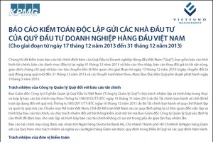 VFMVF4: Báo cáo tài chính kiểm toán độc lập 2013