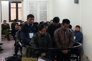 Các bị cáo tại tòa