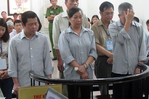 Các bị cáo tại tòa