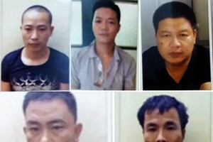 Chân dung 5 nghi phạm trong vụ án cướp dây cáp điện tại Mê Linh