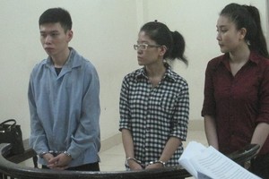 Các bị cáo tại tòa