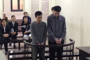 Các bị cáo tại tòa 