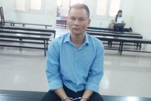 Bị cáo Hiệu tại tòa.