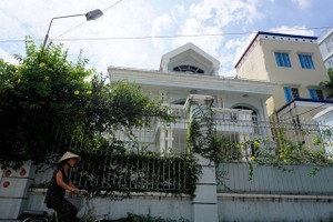 Ngôi nhà số 5 Hồ Biểu Chánh, quận Phú Nhuận, TP.HCM  của "Bầu" Kiên. (Ảnh: Dân trí).
