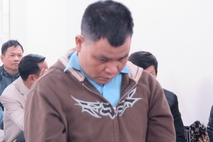 Bị cáo Bảy tại tòa.