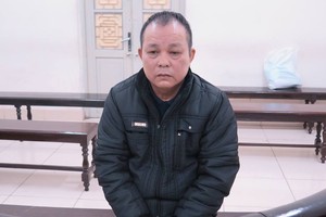 Bị cáo Hải tại tòa.