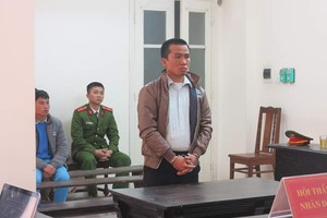 Bị cáo tại tòa.