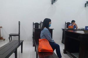 Bị cáo tại tòa.