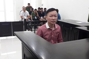 Bị cáo tại tòa.