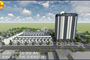 Tháng 12/2018, CIENCO4 mở bán dự án Khu đô thị CIENCO4 tại Vinh, Nghệ An