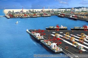 Phối cảnh dự án khu bến cảng biển Mỹ Thuỷ (Quảng Trị).