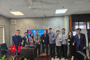 Lãnh đạo Tập đoàn 911 và Tập đoàn Lovol chụp hình tại buổi gặp gỡ ngày 10/2/2025