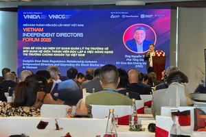 Ông Nguyễn Tiến Dũng, Phó tổng giám đốc Sở Giao dịch Chứng khoán Việt Nam chia sẻ tại sự kiện.