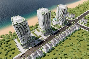 Phối cảnh dự án Hodeco Seavillage với quy mô 2,58 ha.