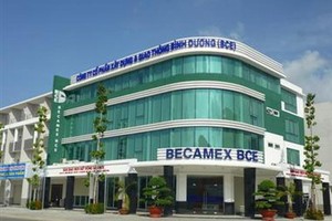 Becamex BCE: Lãi 9 tháng tăng mạnh nhưng mới hoàn thành 12,3% kế hoạch năm