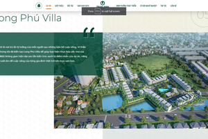 Dự án Long Phú Villa được Trần Anh Group giới thiệu và chào bán trên Web của doanh nghiệp này.