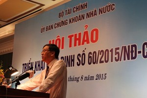 Chủ tịch UBCK Vũ Bằng: nếu nhanh, ngày mai sẽ ban hành thông tư về nới room