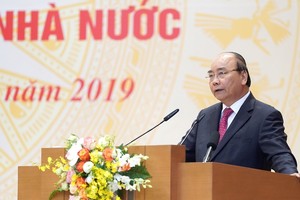 Thủ tướng Nguyễn Xuân Phúc phát biểu tại Hội nghị đổi mới, nâng cao hiệu quả hoạt động của doanh nghiệp nhà nước năm 2019
